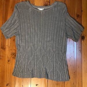 Coldwater Creek Sweater cable Knit  size Large